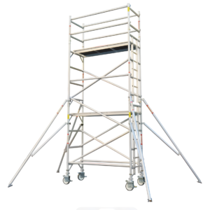 Aluminum alloy single-width straight ladder scaffolding