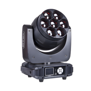 7x 4-in-1 LED Moving Head Beam Light