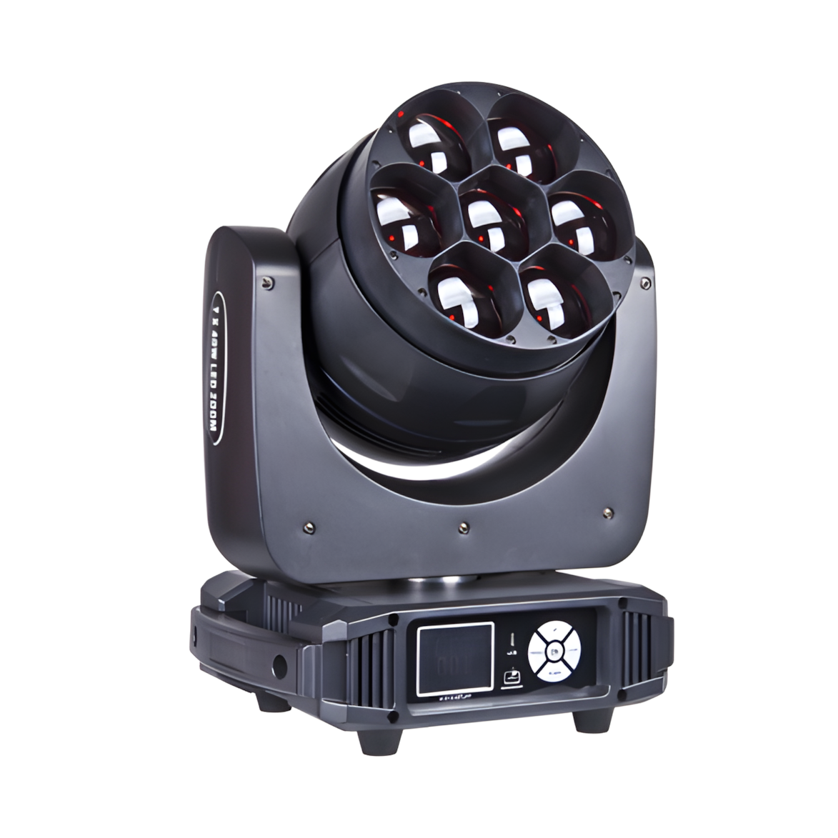 7x 4-in-1 LED Moving Head Beam Light
