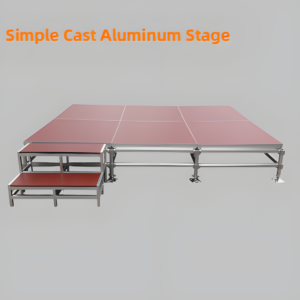 Simple cast aluminum stage