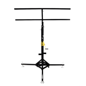 4m 200kg Heavy Duty Stage Light Lift Stand with Dual Crossbar(1.8m Wide Base)