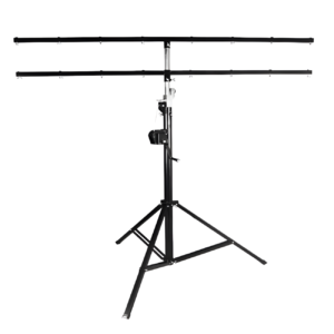 4m 80kg Light Duty Stage Light Lift Stand with Dual Crossbar