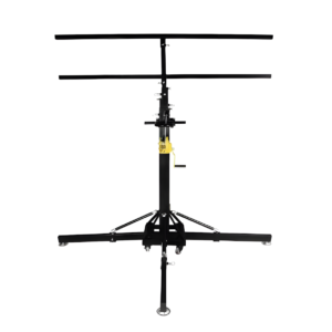 6m 250kg Heavy Duty Stage Light Lift Stand with Dual Crossbar(2.2m Wide Base)