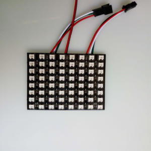 8×8 Full-Color LED Pixel Matrix Panel (SK6812 WS2812, 80×80mm, DC5V)