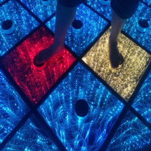 GSS6-11 RGB + Golden Induction Twinkle LED Dance Floor